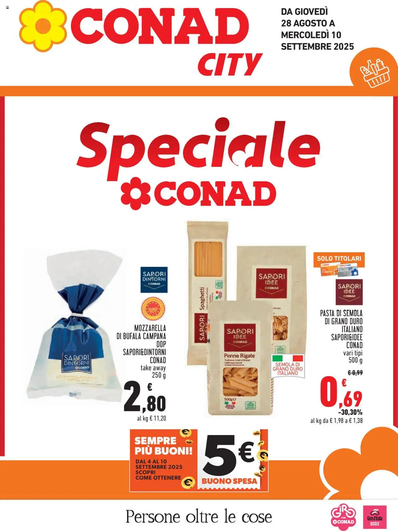 Volantino Conad valido da 28/08/2025 numero di pagina 1