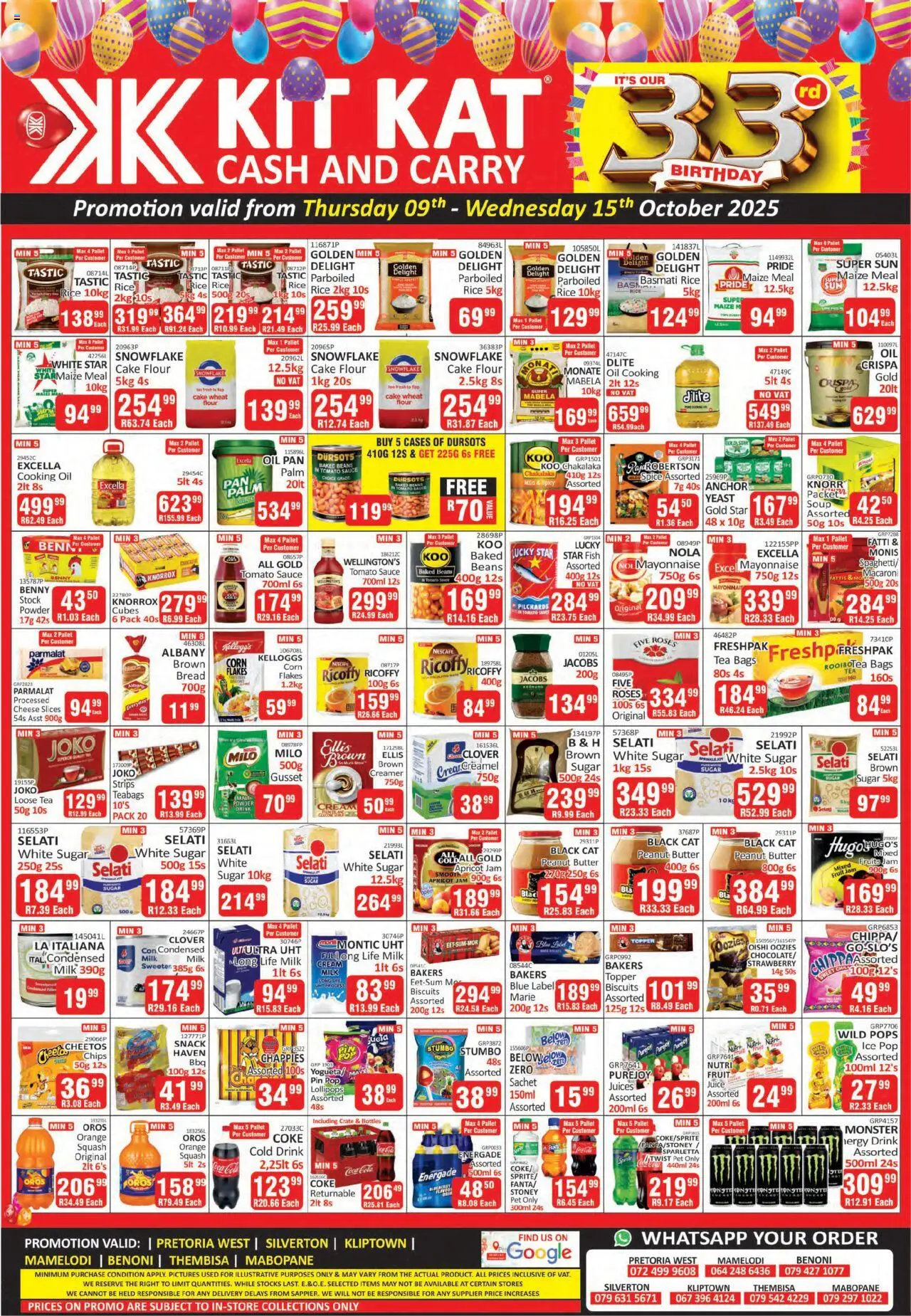 KIT KAT Cash & Carry Specials from 09/10 - 15/10/2025 > Promotions