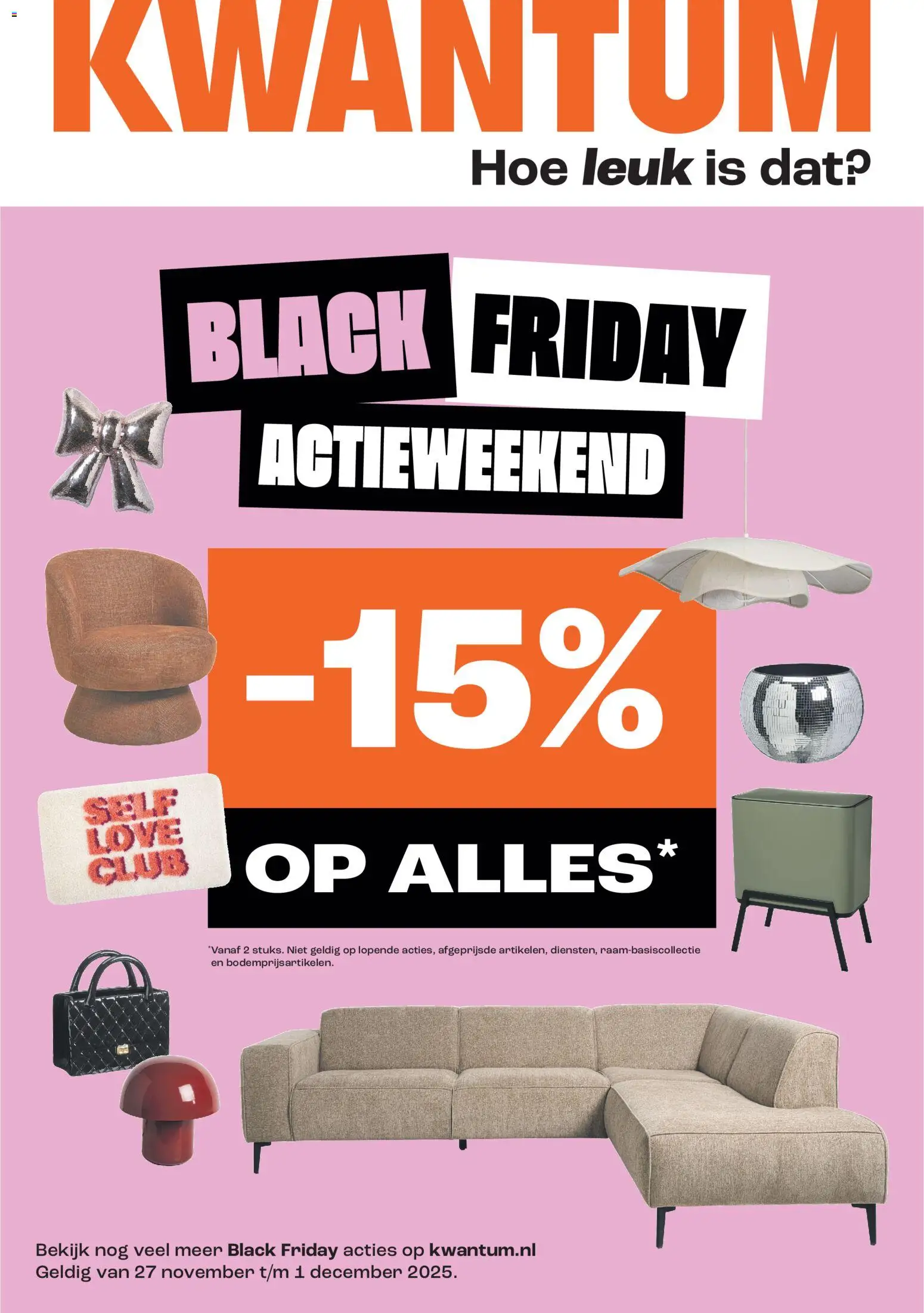 Voorbeeld van Black Friday van winkel Kwantum geldig vanaf 27-11-2025