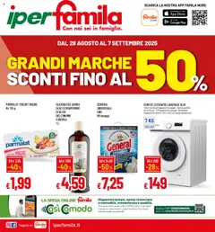Anteprima dell'opuscolo Volantino Iper dal negozio Famila valido da 28/08/2025