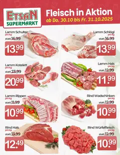 Vorschau der Angebote: ETSAN Fleisch in Aktion gültig ab 30.10.2025