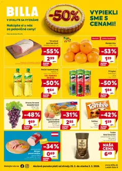 Náhľad Billa letáku platného od 25.02.2026