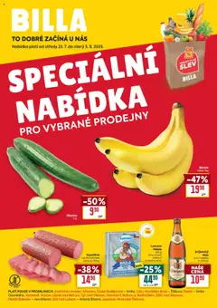 Náhled nabídky: Billa Leták - Speciální nabídka: vybrané prodejny platný od 23.07.2025