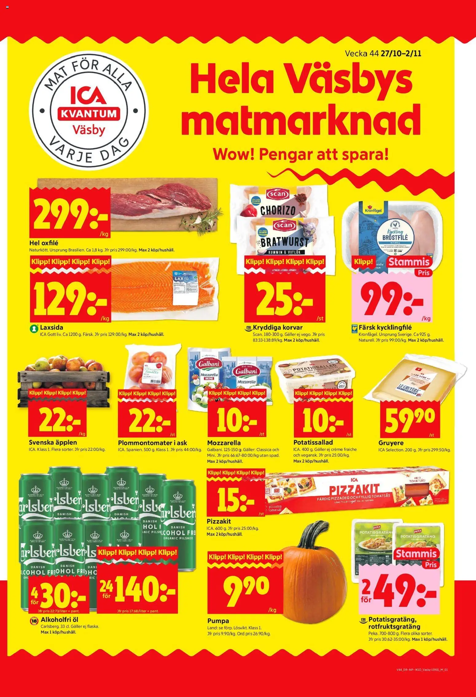 Upplands Väsby är giltig 27/10 2025 > Veckans Erbjudanden gäller från 27/10/2025 till 02/11/2025 sidnummer 1