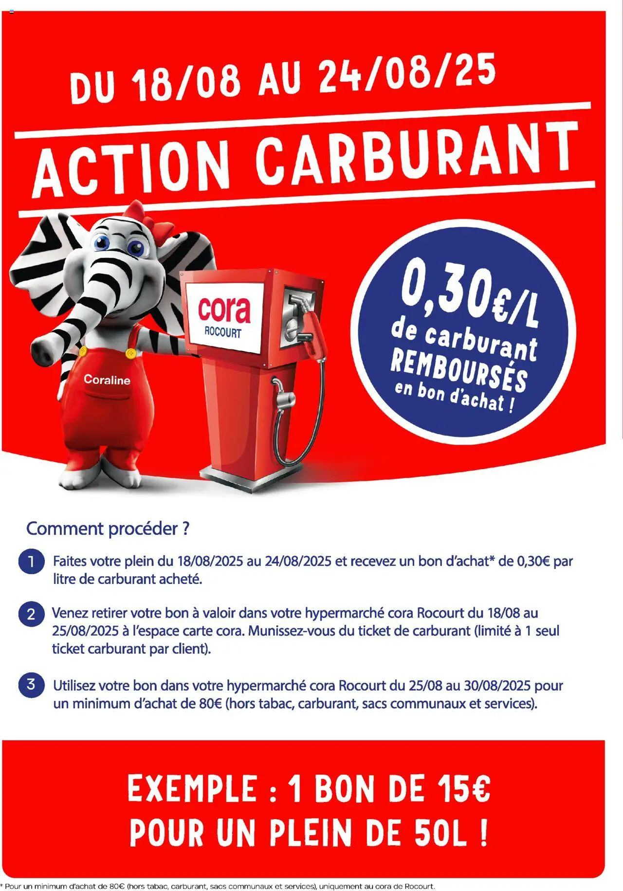Cora shop Action carburant cora Rocourt geldig vanaf 18/08/2025 - Paginanummer 1