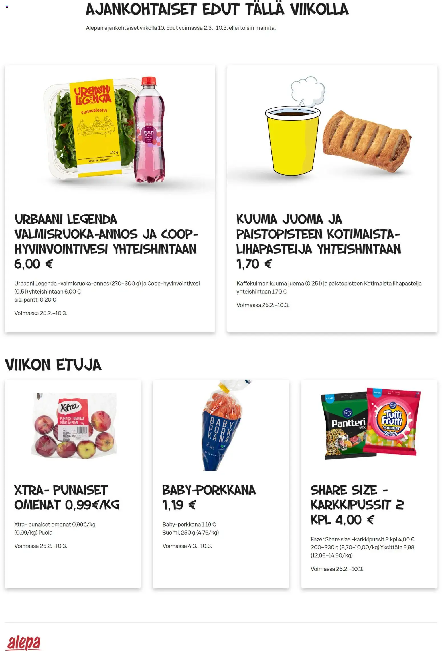 Kaupan Alepa Alepa tarjoukset esikatselu, voimassa 04/03/2026