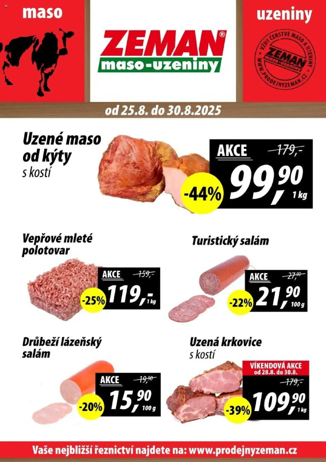  Prodejny Zeman Leták (25.08.2025 - 30.08.2025)