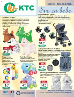 Pregled letka Katalog igračke i tekstil trgovine KTC vrijedi od 17.09.2025