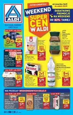 Pogląd gazetki "Okazje na weekend" ze sklepu Aldi ważnej od 18.09.2025