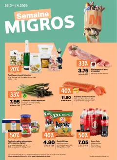 Vorschau des Merkblatts Migros aktionen FR vom Shop Migros gültig von 26.03.2026 bis 01.04.2026