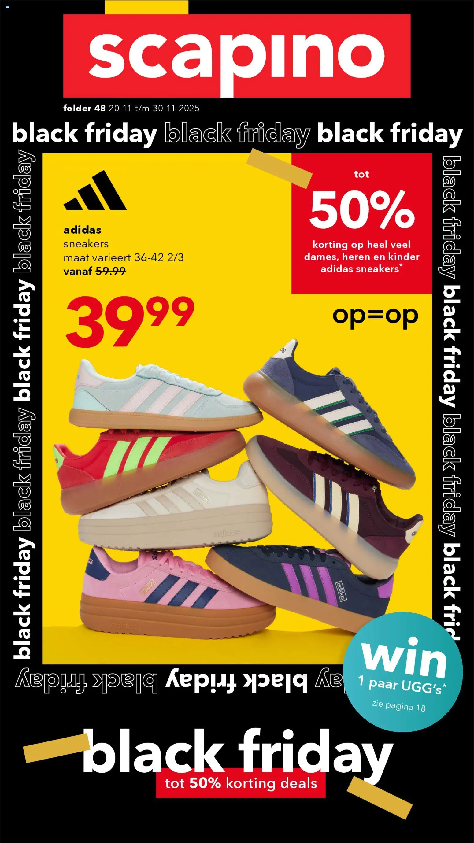 Voorbeeld van Black Friday van winkel Scapino geldig vanaf 20-11-2025