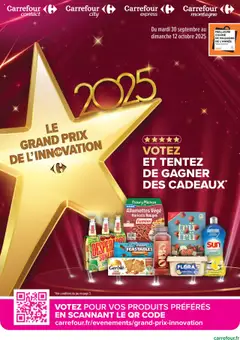 Prévisualisation de Le grand prix de l'innovation 2025 du magasin Carrefour contact formulaire valide 30/09/2025