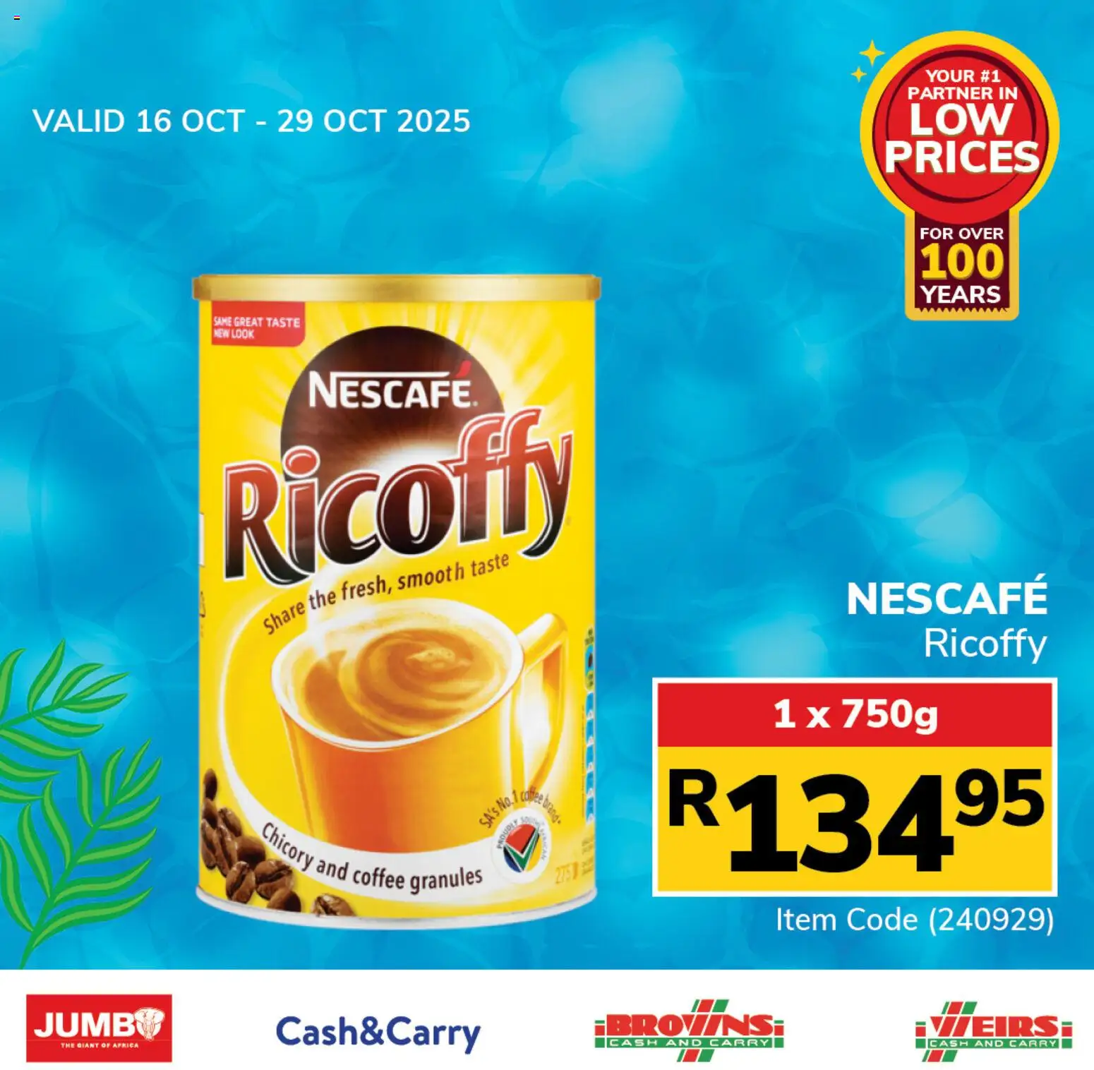 Jumbo Hot Drinks Specials from 16/10 - 29/10/2025 > Promotions