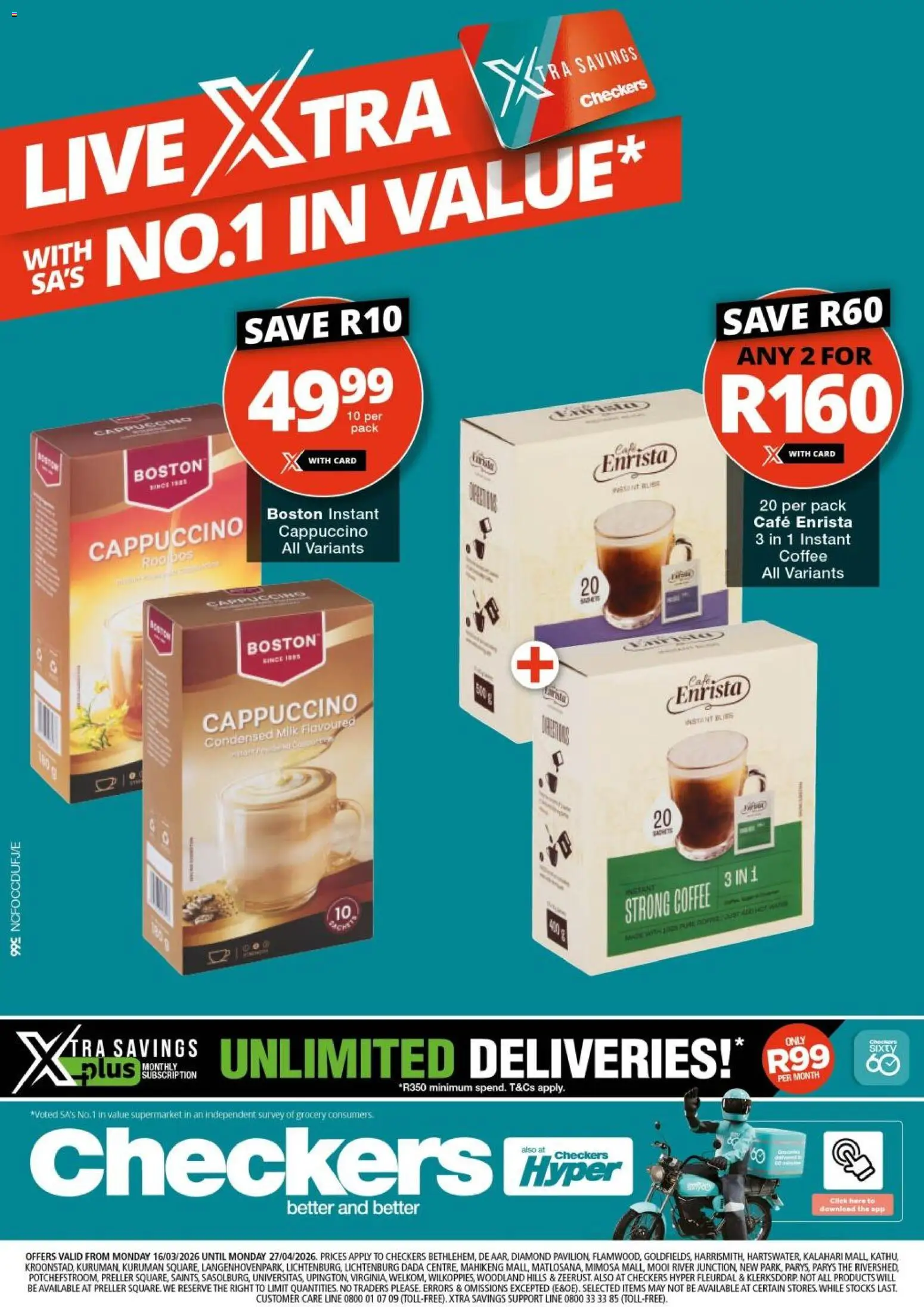 Preview of Checkers flyer valid from 16/03/2026