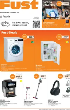 Vorschau des Merkblatts Aktionen vom Shop Fust gültig von 25.08.2025 bis 21.09.2025