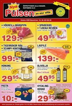 Förhandsgranska reklamblad Aktuella reklamblad Nya Pulsen från butik Nya Pulsen gäller från 15/09/2025