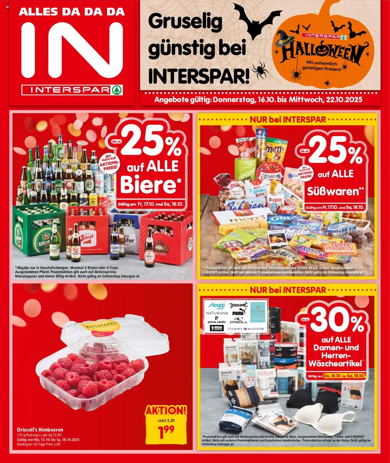  INTERSPAR Flugblatt 16.10.2025 - Angebote "Tirol" - Seite 1