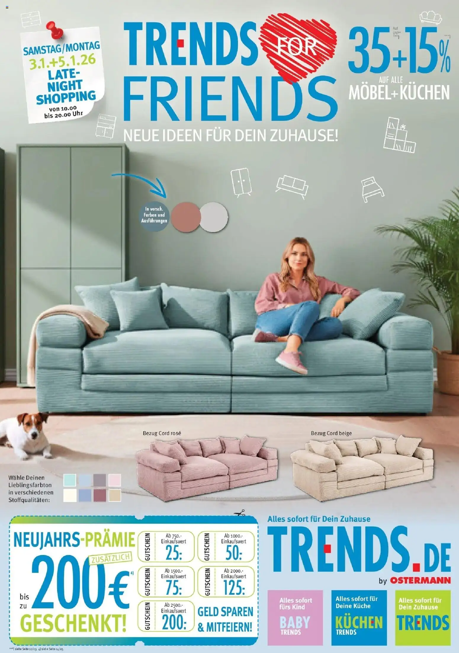 Vorschau von dem Prospekt des Geschäftes Trends, gültig ab dem 02.01.2026 - Uhr, Kuchen, Küche