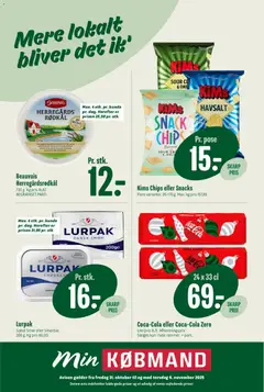 Eksempel på tilbudsavis Tilbudsavis fra butik Min Købmand gyldig fra 31/10/2025