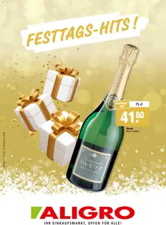 Vorschau des Merkblatts Aktionen Festtags-Hits Chavannes, Matran, Genf, Sitten vom Shop Aligro gültig von 03.11.2025 bis 15.11.2025