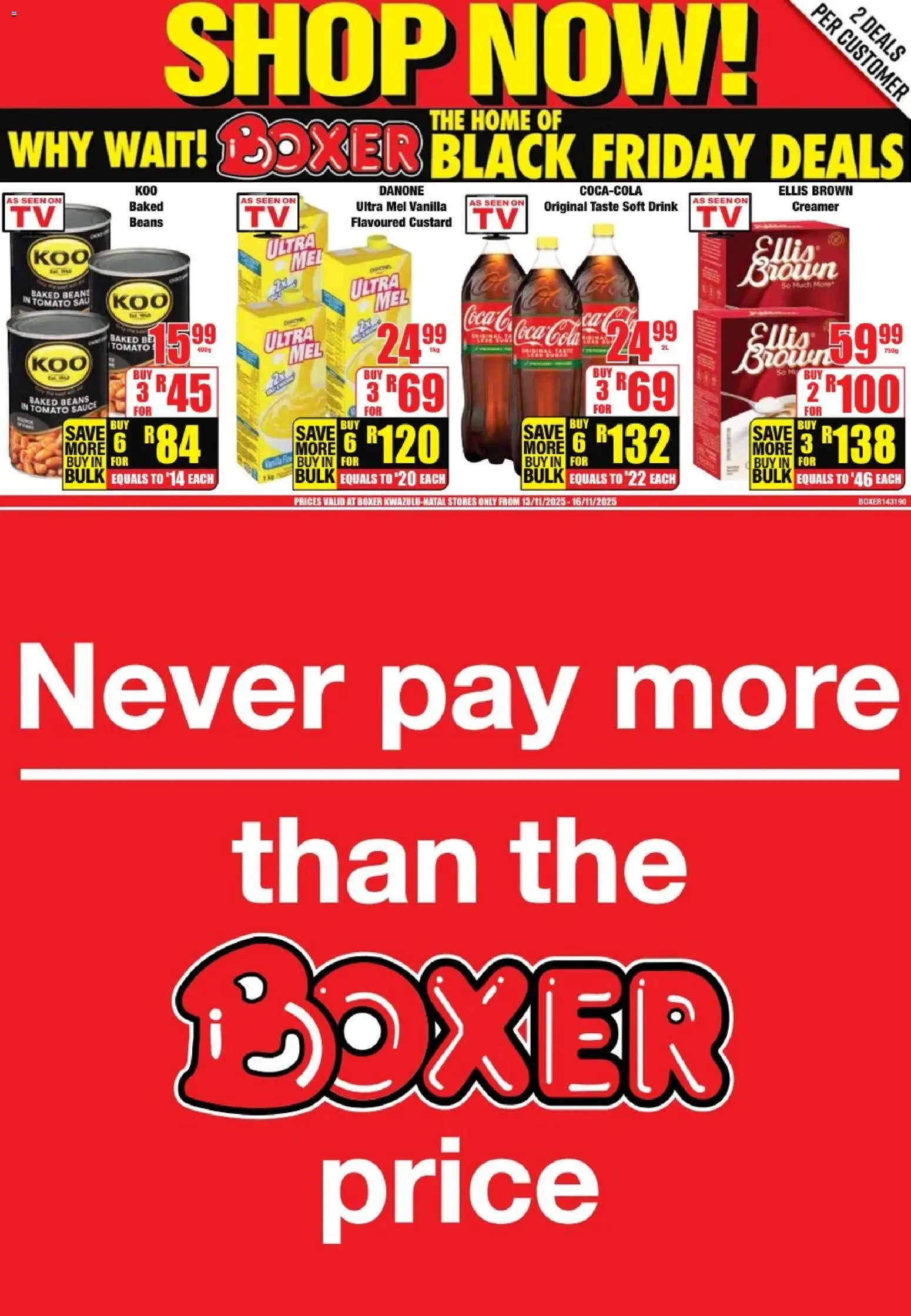 Preview of Boxer flyer valid from 13/11/2025