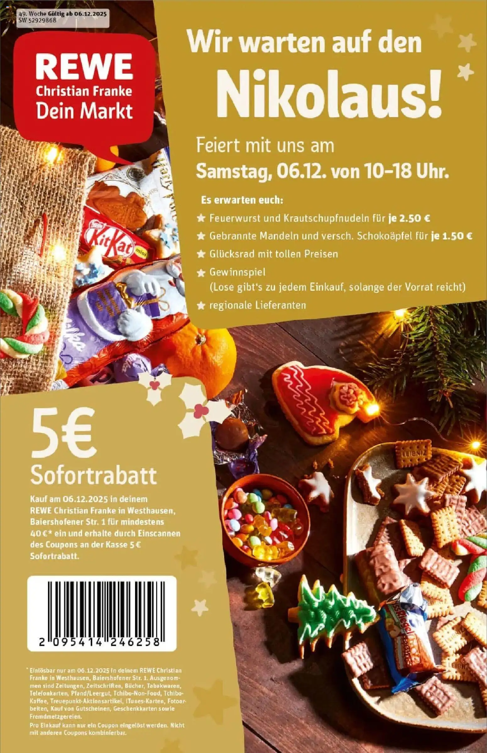 Vorschau von dem Prospekt des Geschäftes Rewe, gültig ab dem 01.12.2025