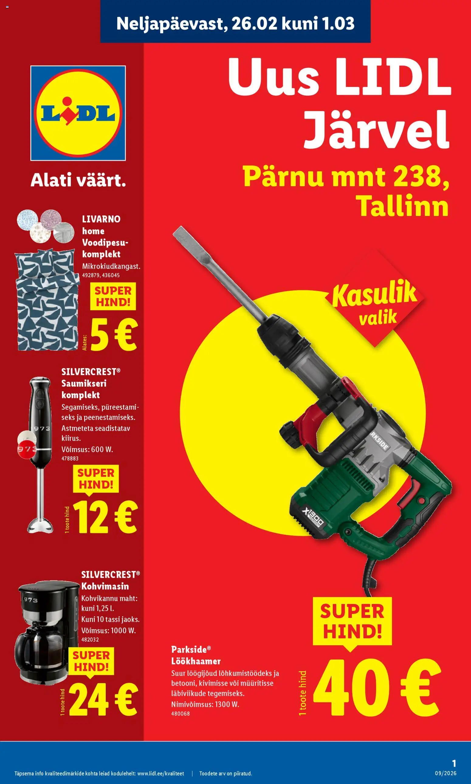 Lidl kliendilehe eelvaade alates 26.02.2026