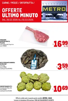 Anteprima dell'opuscolo Volantino Offerte Freschissimi dal negozio Metro valido da 26/02/2026