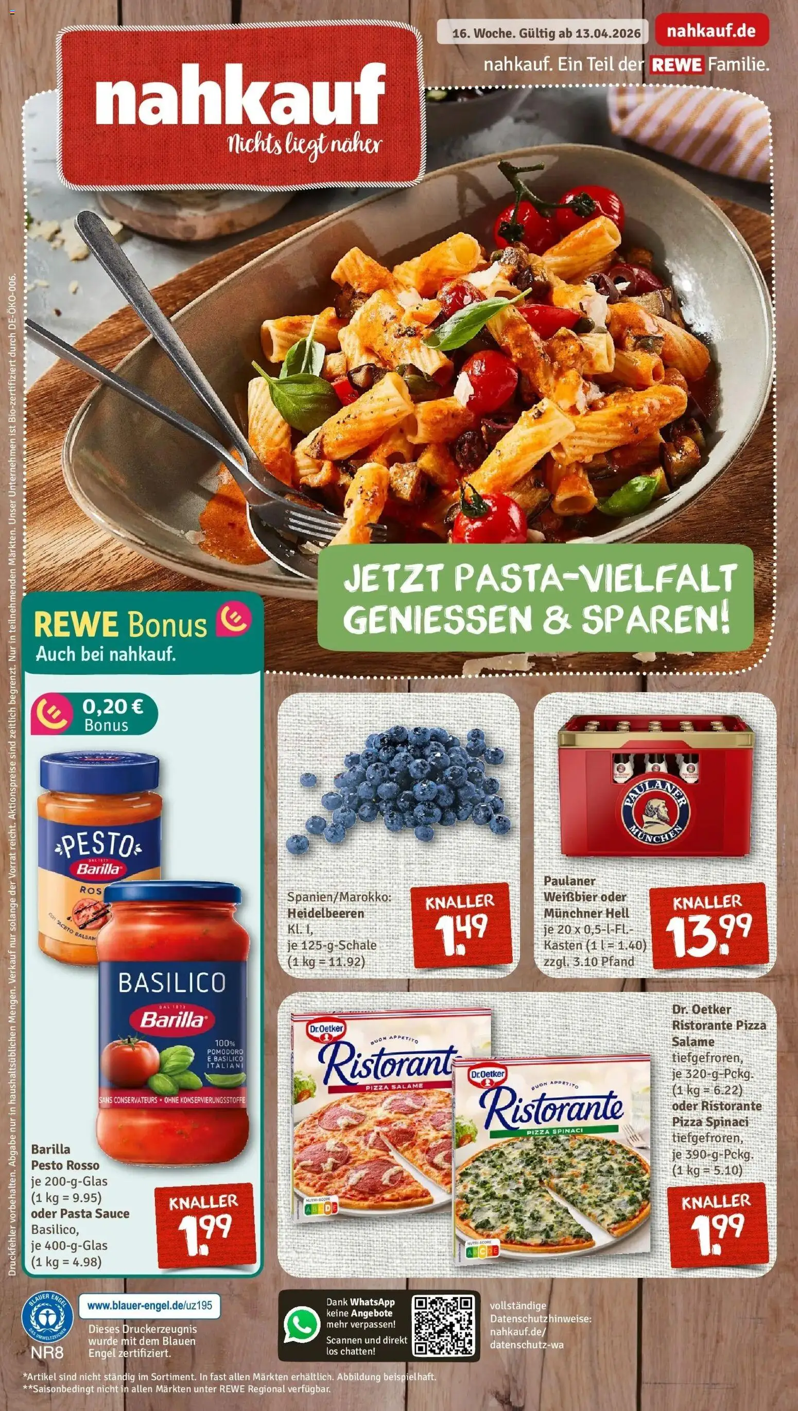 Vorschau von dem Prospekt des Geschäftes Rewe, gültig ab dem 12.04.2026