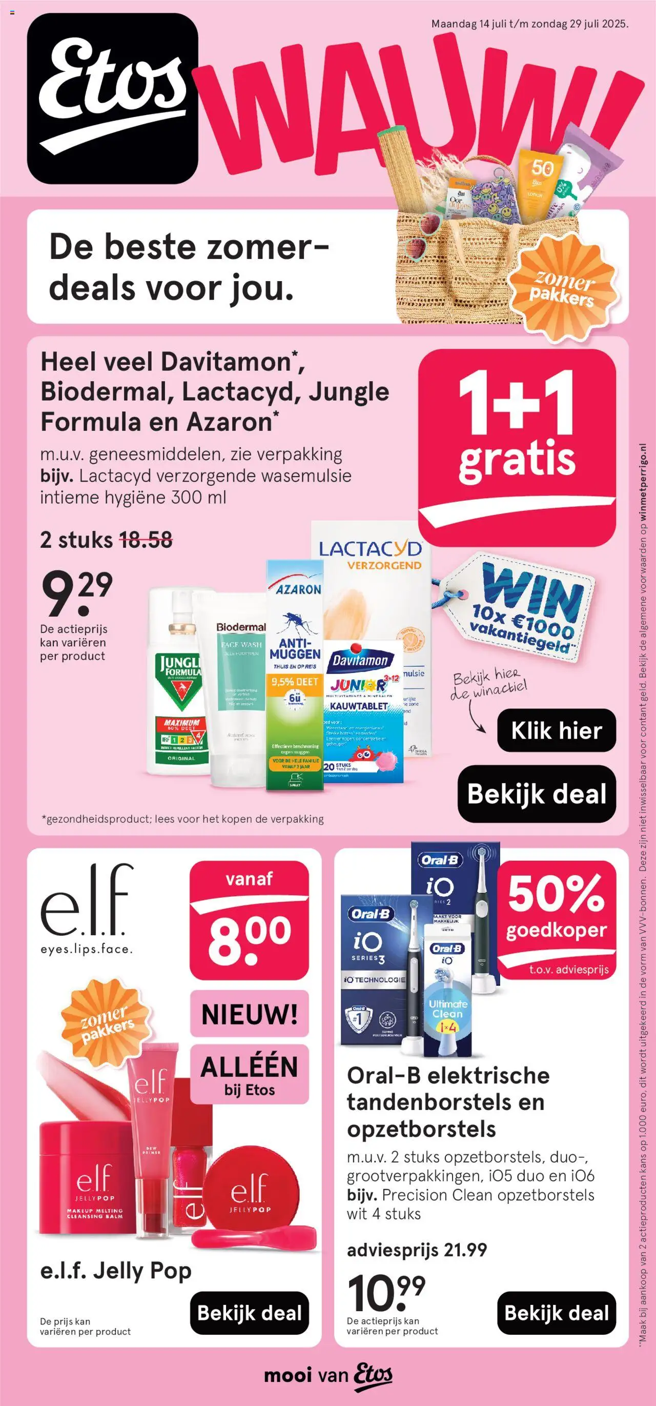 Etos shop Folder geldig vanaf 14-07-2025 - Paginanummer 1 - Bed, Kan, Intieme hygiëne