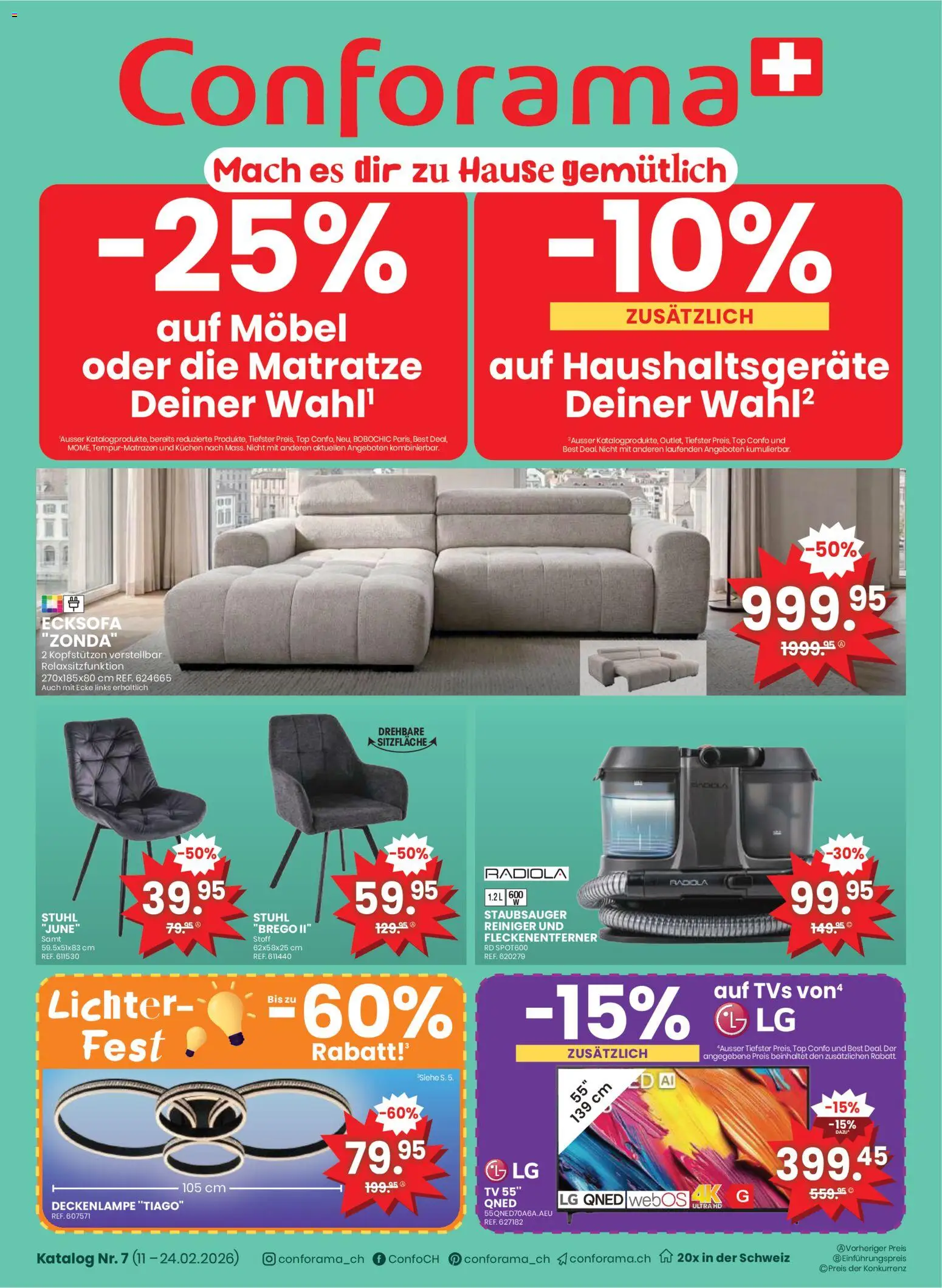 Vorschau des Merkblatts Aktionen vom Shop Conforama gültig von 11.02.2026 bis 24.02.2026