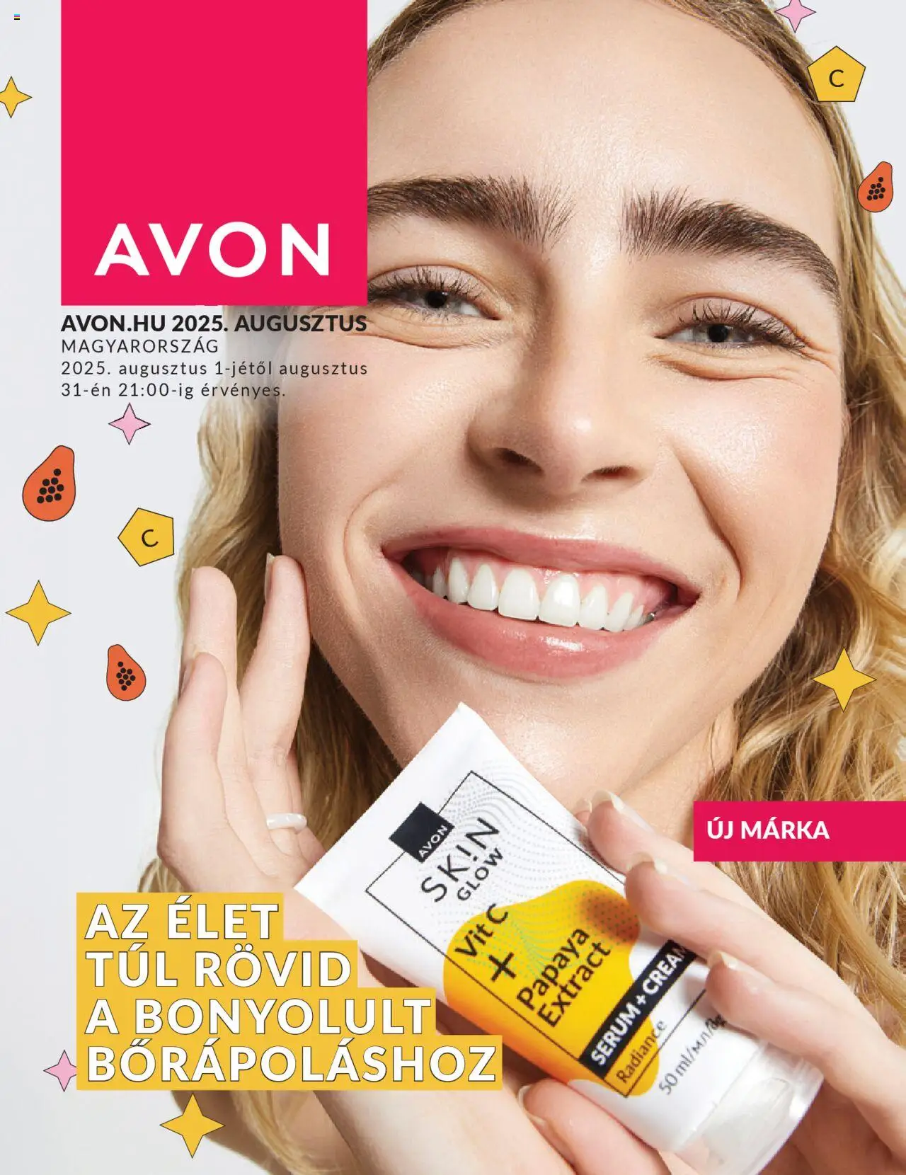 Avon aktuális szórólap, érvényes 2025.08.01.-től - 1 oldal - Márka