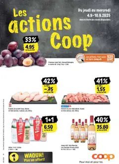 Vorschau des Merkblatts Les actions de la semaine vom Shop Coop gültig von 04.09.2025 bis 10.09.2025