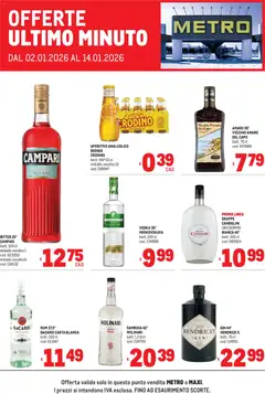 Anteprima dell'opuscolo Volantino Offerte ultimo minuto dal negozio Metro valido da 02/01/2026