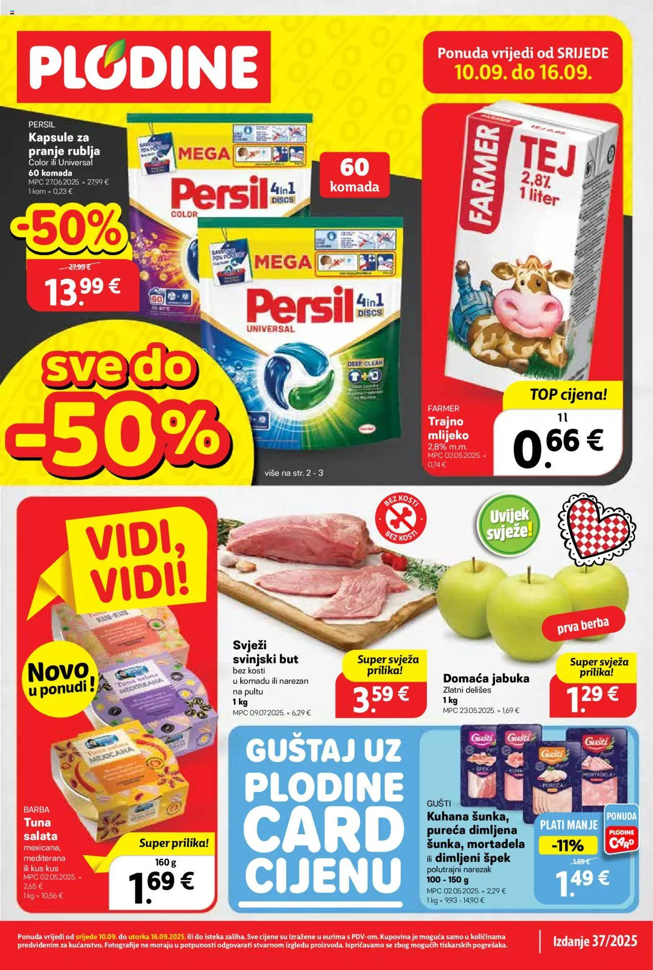 Plodine aktualni Katalog vrijedi od 10.09.2025 - tjedna akcija broj stranice 1
