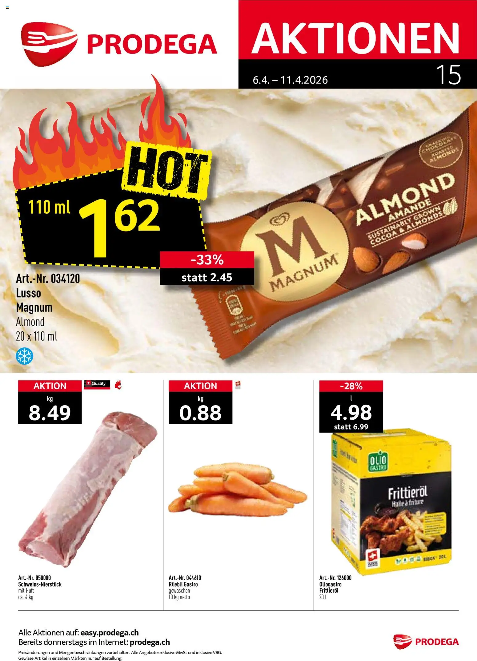 Vorschau des Merkblatts Prodega aktionen vom Shop Prodega gültig von 06.04.2026 bis 11.04.2026 - Magnum