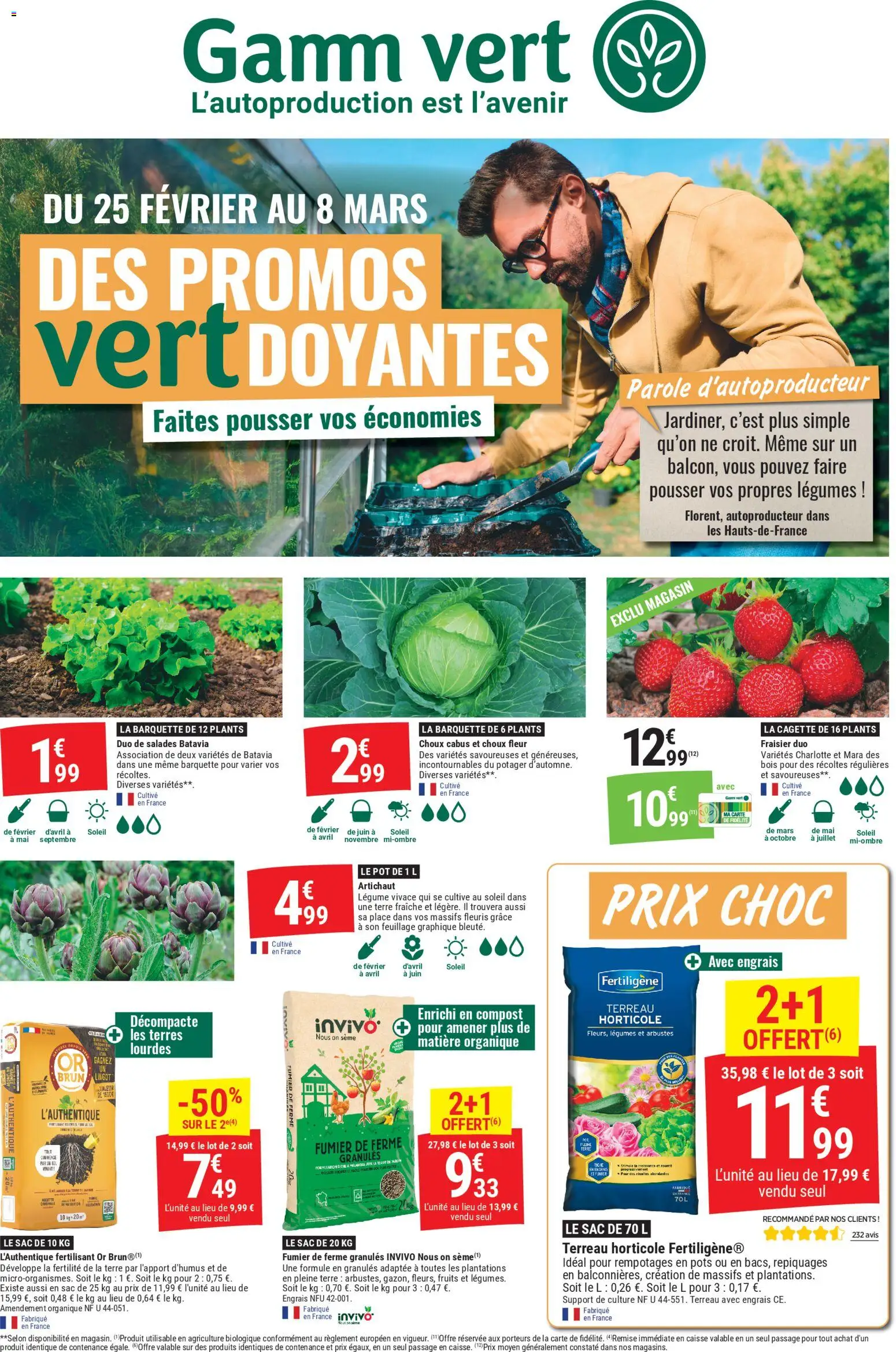 Prévisualisation de Des promos vertdoyantes du magasin Gamm vert formulaire valide 25/02/2026
