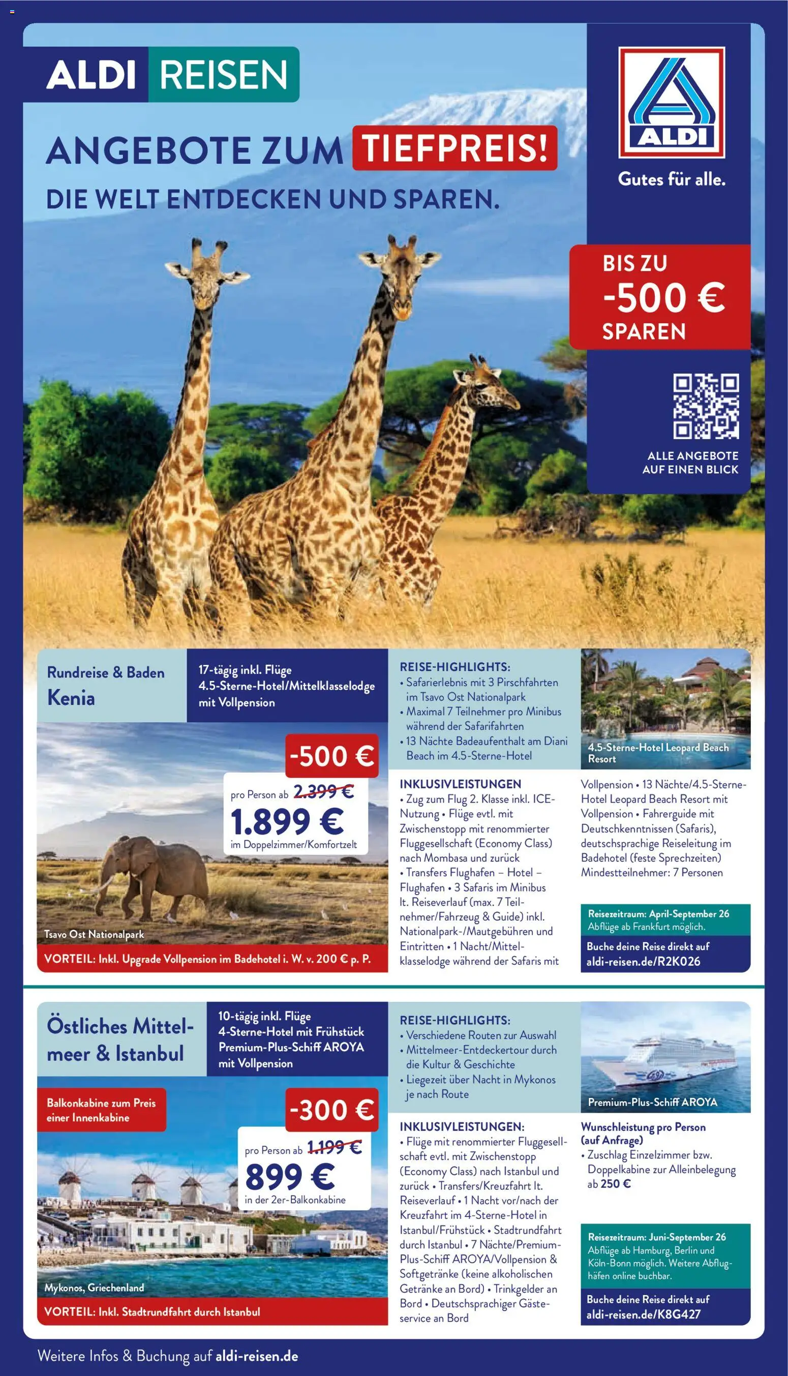 Vorschau von dem Prospekt des Geschäftes Aldi Reisen, gültig ab dem 20.11.2025