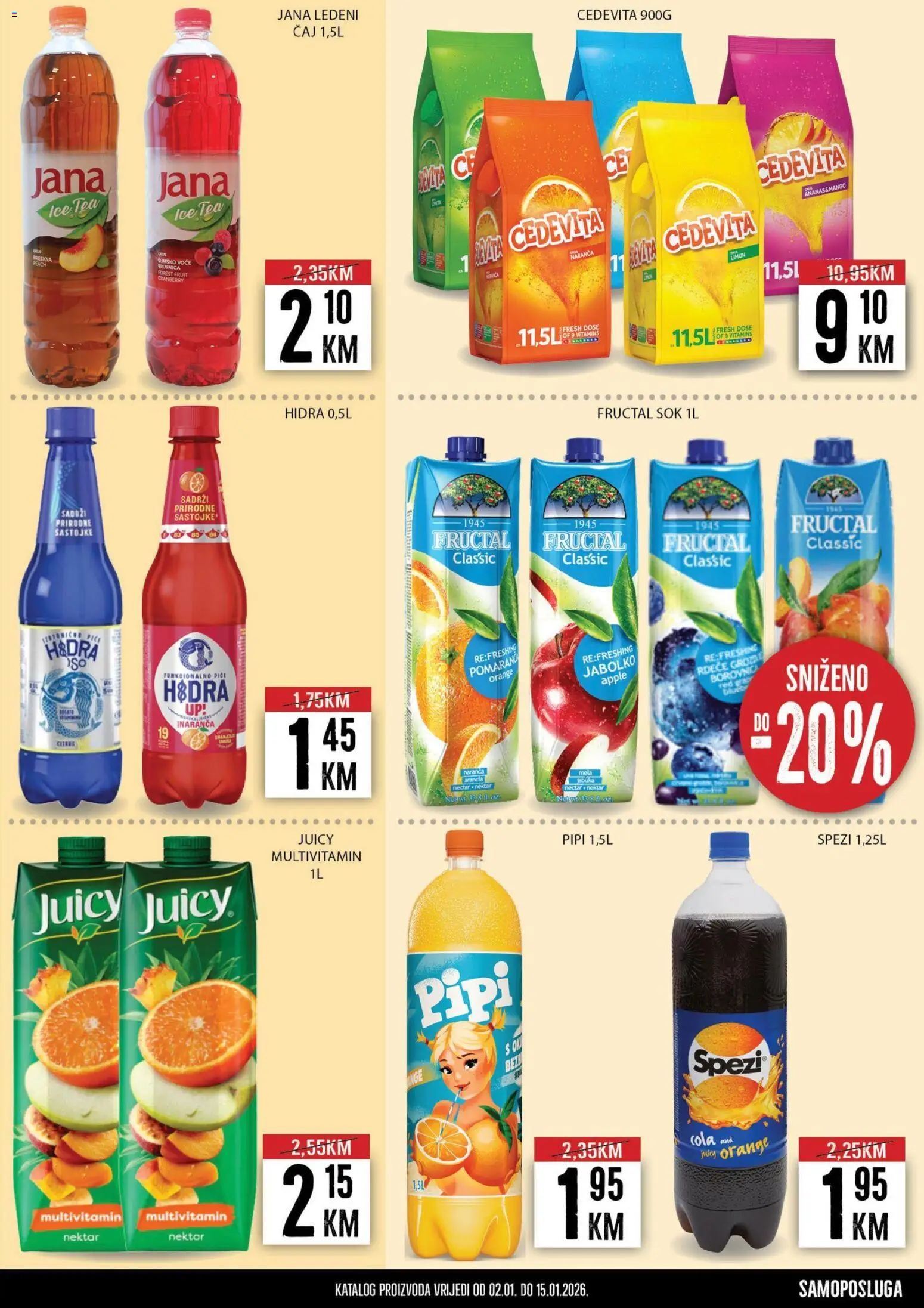 Pregled letka Katalog trgovine Prodex vrijedi od 2026.01.02