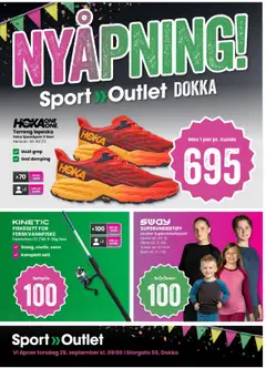 Forhåndsvis Nyåpning fra butikk Sport Outlet gyldig fra 25/09/2025