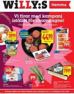 Förhandsgranska reklamblad Aktuella reklamblad Willys Hemma från butik Willys gäller från 06/10/2025