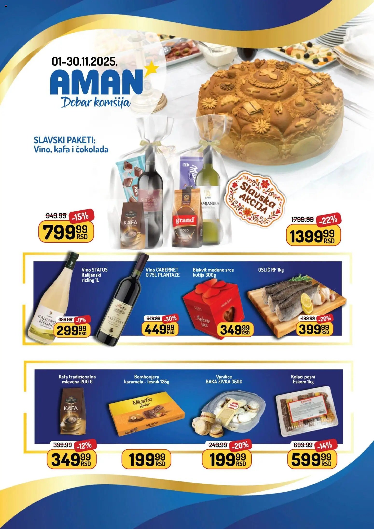 Pregled Aman kataloga - važi od 01.11.2025