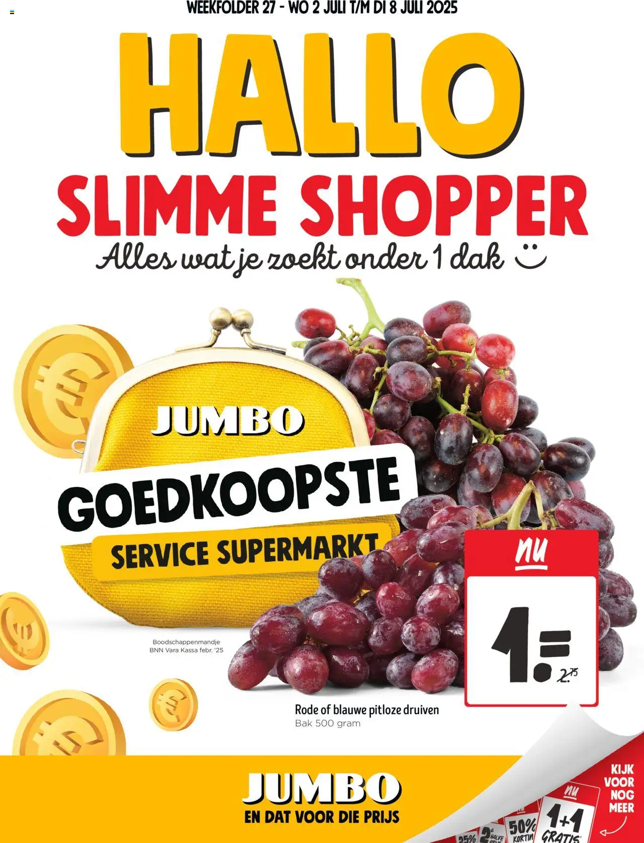 Jumbo shop Folder week 27 geldig vanaf 02-07-2025 - Paginanummer 1 - Druiven