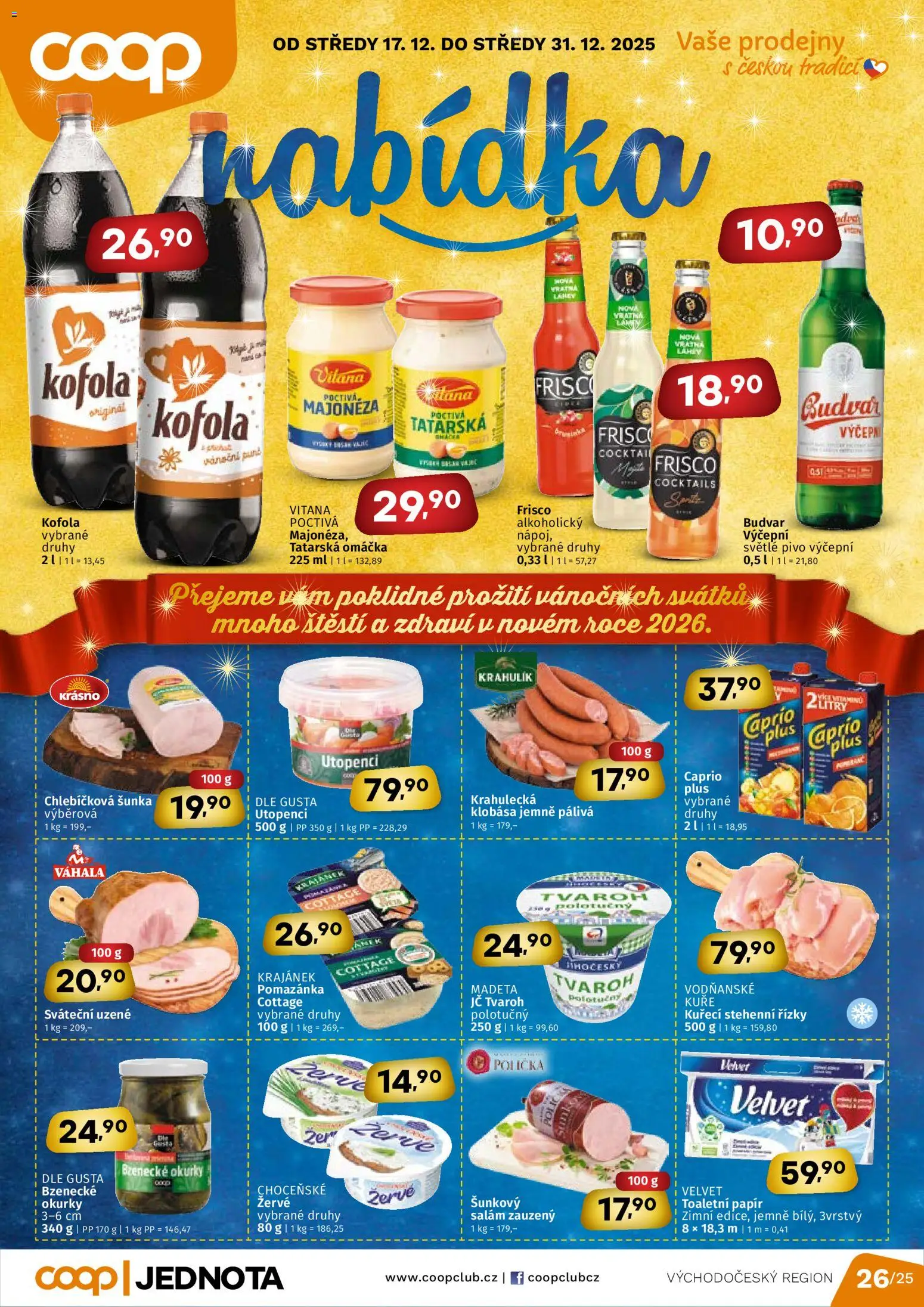 Náhled nabídky: Coop Leták - Východočeský region platný od 17.12.2025