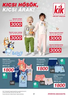Kik - KiK újság érvényessége 2025.09.14-ig megtekintése, amely érvényes 2025.09.04.-től