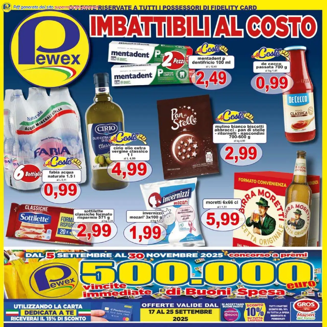 Volantino Pewex valido da 17/09/2025 numero di pagina 1