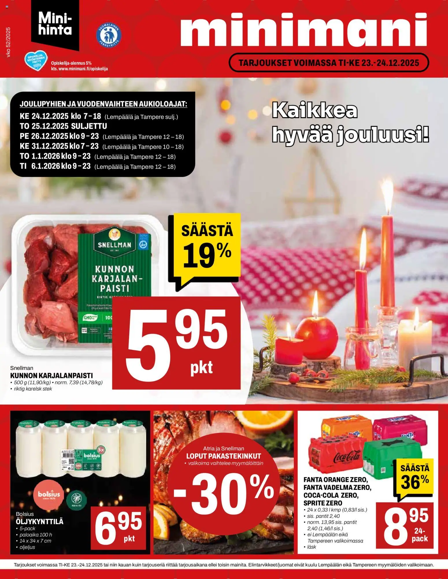 Kaupan Minimani Tarjoukset esikatselu, voimassa 23/12/2025