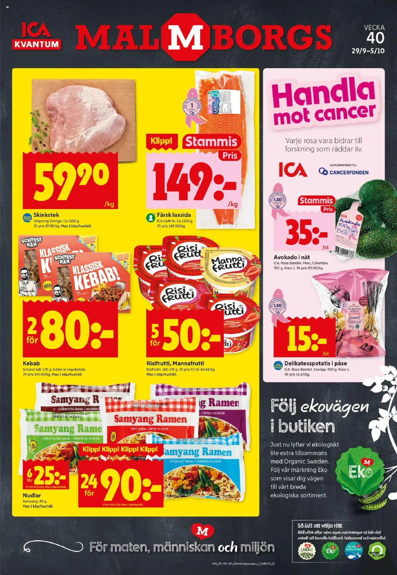 Malmö är giltig 29/09 2025 > Veckans Erbjudanden gäller från 29/09/2025 till 05/10/2025 sidnummer 1