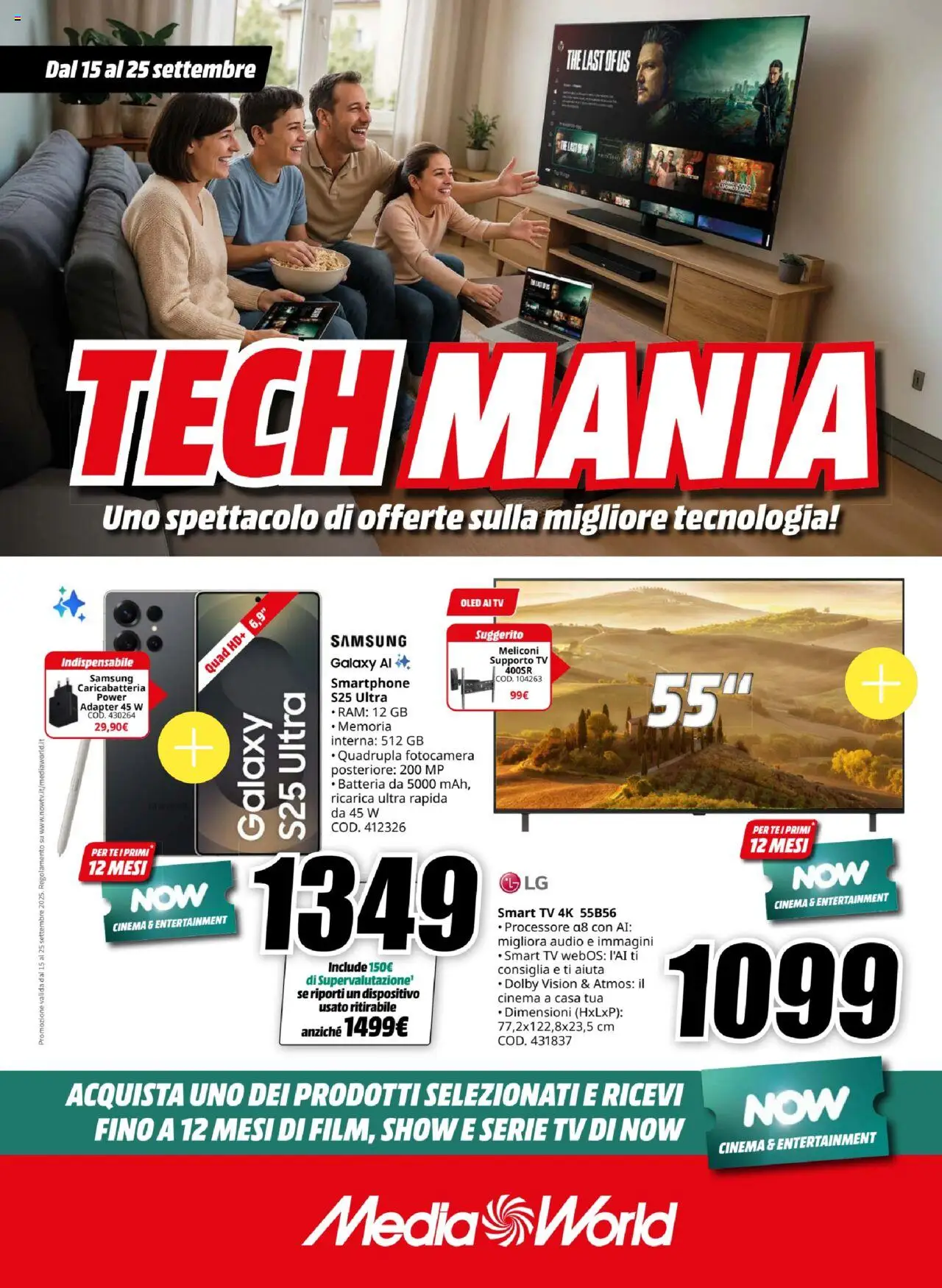 Volantino Media World valido da 15/09/2025 numero di pagina 1