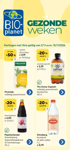 Voorbeeld van Folder van winkel BioPlanet geldig vanaf 02/01/2026